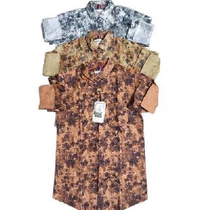 Mens Trendy Printed Shirt