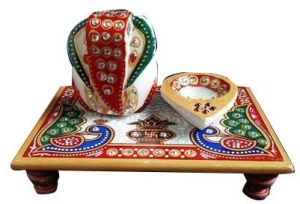 Decorative Marble Ganpati Chowki