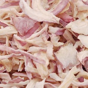 dehydrated pink onion kibbled