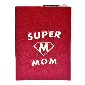Greeting Card For Mother's Day - Super Mom