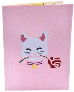 Love Kitten Sorry Greeting Card for Girlfriend