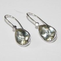 Green Amethyst Gemstone Earring