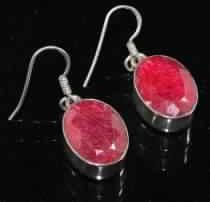 ruby gemstone earring