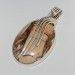 SILVER BRECCIATED MOOKAITE GEMSTONE PENDANT