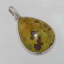 SILVER SITCHTITE GEMSTONE PENDANT