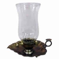 Leaf Shape Hurricane Lamp