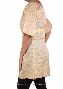 ART SILK WOVEN TUNIC BOLLYWOOD KURTA KURTI