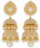 Gold Polished Polki Earrings