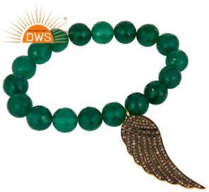 Green Onyx Beaded Gemstone Bracelet