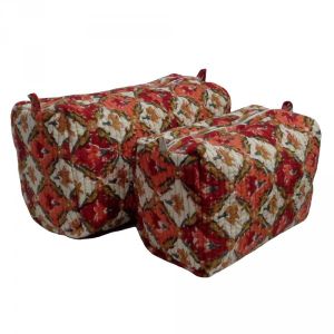 DHOLAMARU CHOKRI Quilted Cosmetic Bag