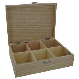 COMPARTMENT TEA BOX IN WOOD
