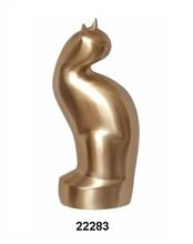 Cat Brass Bronze Pet Urn