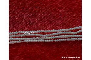 1 MM ROUND SHAPE WHITE COLOR JAPAN KESHI CULTURE PEARL BEADS