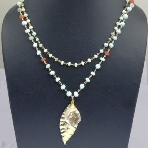 Peruvian Opal Bead Chain Necklace