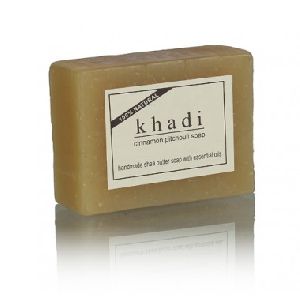 KHADI NATURAL CINNAMON PITCHOULI SOAP