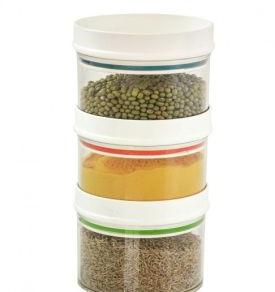 CRYSTAL FOOD CONTAINER COMBO WITH STAND