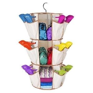 Shoe Carousel 3-Shelf Organizer