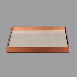 marble copper tray