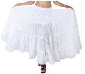 Cotton White Persian Style skirt