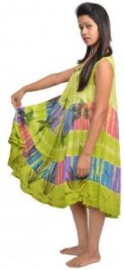 Girls Rayon tie dye dress