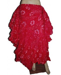 Global folk dance polka dot skirt