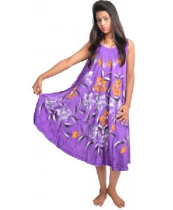 Umbrella Tie Dye Baby Doll Maxi Dress