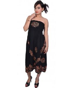 Women Embroidery Casual Evening Dress