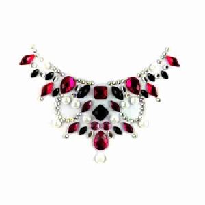 Neck Jewels 003 Hot Pink Black