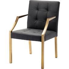 modern style golden legs dinning chair