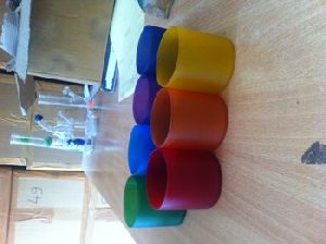 glass chakra candle holders