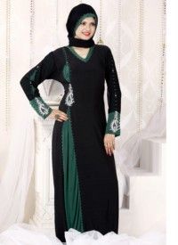 Black Colored Islamic Abaya Burkha