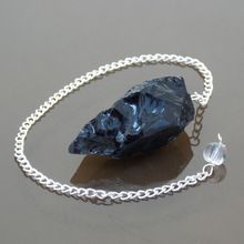 Black Obsidian Raw Crystal Dowsing Gemstone