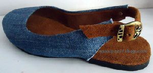 Blue denim leather Sandals