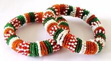 Indian beaded pearl bangles