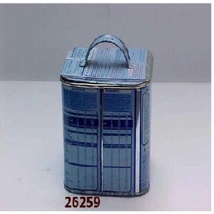 Recycled Tin Biscuit Pot