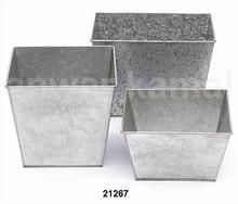 Zinc 3 Pcs Galvanized Garden Planter