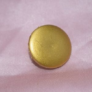 Good quality plastic plating gold big overcoat button