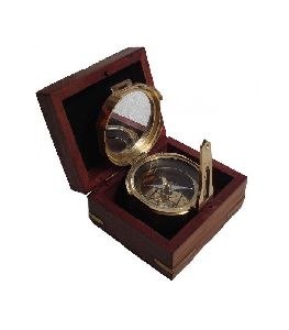 Antique Brass Brunton Compass