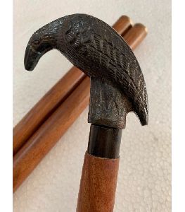 Brass Crow Handle Walking Stick