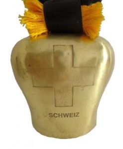 Swiss Cow Bell Brass Finish Home Decor