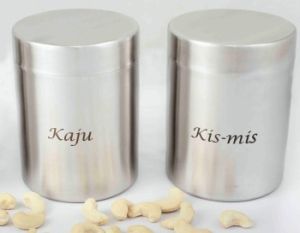 Stainless steel spice jar set