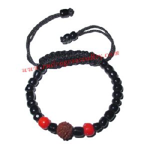 glass beads and rudraksha beads