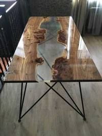 Modern Wooden Epoxy Table Top