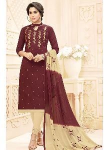 Women Salwar Kameez Brown color Straight Suits