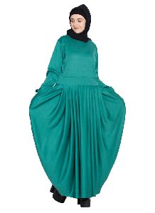 Womens Abaya Green Color Fancy