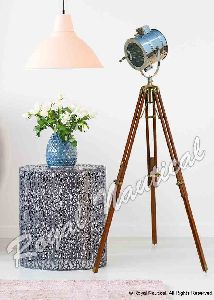 Antique and Chrome Mix Up Floor Lamp Spot Light