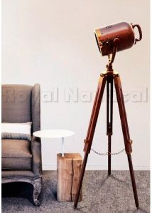 Antique Brown Finish Spotlight Floor Lamp