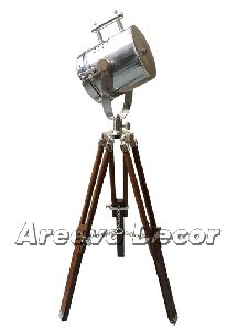 Royal Nautical Antique Finish Spot Search Light With Brown Tripod