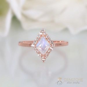 Rose Gold Vermeil princess ring