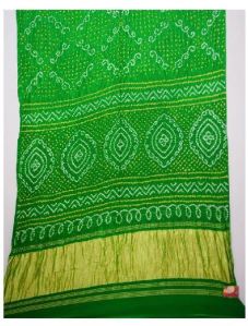 Bandhej Design Gaji Silk Bandhani Saree